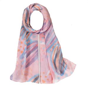 شال زنانه مدل نخی پهارفصل طرح پاستلی دخترونه کد ana-2327