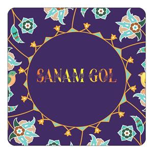 مگنت کاکتی طرح اسم صنم گل sanam gol مدل گل و بلبل کد mg17539