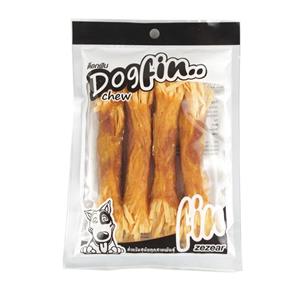 غذای تشویقی سگ داگ فین مدل Fish Snack Chicken Wrap بسته 4عددی 