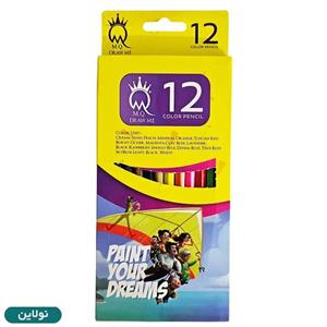 مداد رنگی 12رنگ ام کیو مدل M.Q.12