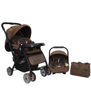 ست کالسکه و کریر اسپرینگ مدل 047 مخمل Spring 047 Stroller Set