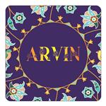 مگنت کاکتی طرح اسم آروین arvin مدل گل و بلبل کد mg11711