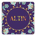 مگنت کاکتی طرح اسم آلتین altin مدل گل و بلبل کد mg11063