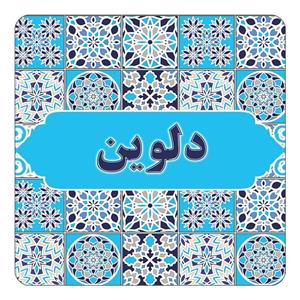 مگنت کاکتی طرح اسم دلوین مدل اسلیمی کد mg22244