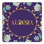 مگنت کاکتی طرح اسم آرورا aurora مدل گل و بلبل کد mg11908