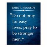 پوستر مدل مستر جان اف کندی -برای زندگی آسان دعا نکنید