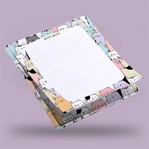 دفترچه یادداشت موتی طرح گربه