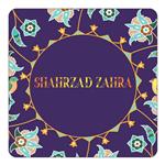 مگنت کاکتی طرح اسم شهرزادزهرا shahrzad zahra مدل گل و بلبل کد mg17949