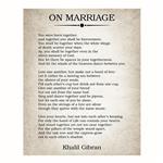 پوستر مدل مستر خلیل جبران - درباره ازدواج