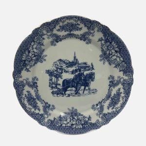 بشقاب میوه خوری چینی پردیس کاشان مدل ویلیج بسته شش عددی