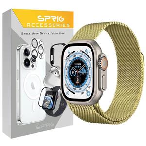 بند اسپریگ مدل Milanese مناسب برای ساعت هوشمند هاینو تکو G9 Ultra Max