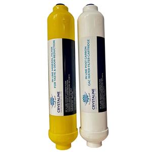 فیلتر دستگاه تصفیه آب کریستالاین مدل POST CARBON - MINERAL مجموعه دو عددی