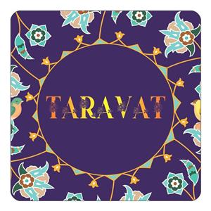 مگنت کاکتی طرح اسم طراوت taravat مدل گل و بلبل کد mg18466 