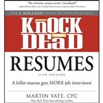 کتاب Knock em Dead Resumes اثر Martin Yate انتشارات Adams Media 