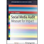 کتاب Social Media Audit اثر Urs E. Gattiker انتشارات Springer