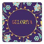 مگنت کاکتی طرح اسم گلوریا geloriya مدل گل و بلبل کد mg13425