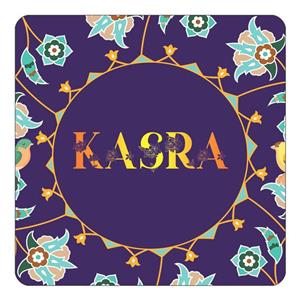 مگنت کاکتی طرح اسم کسرا kasra مدل گل و بلبل کد mg14491