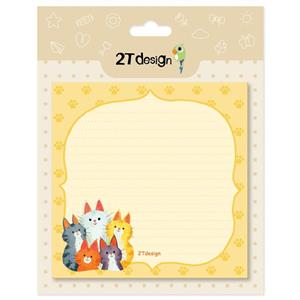 کاغذ یادداشت طوطی دیزاین مدل نوت پد طرح گربه ها کد NP-01