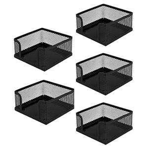 جای کاغذ یادداشت مدل فلزی توری بسته 5 عددی