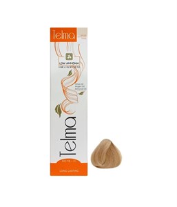 رنگ مو تلما مدل Low Ammonia شماره 9.08 حجم 100 میلی لیتر رنگ بلوند کاراملی خیلی روشن
