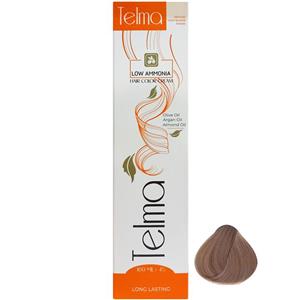 رنگ مو تلما مدل Low Ammonia شماره 8.81 حجم 100 میلی لیتر رنگ شیر نسکافه ای
