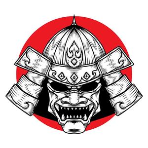 استیکر خودرو پویا مارکت طرح سامورایی کد 2870