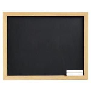 تخته سیاه مدل فریم چوب سایز 20x25 سانتی متر به همراه گچ بسته 2 عددی