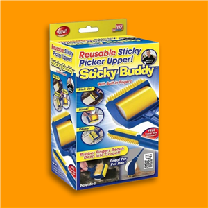 پرزگیر لباس مدل ژله ای غلتکی دائمی کد Sticky Buddy بسته دو عددی