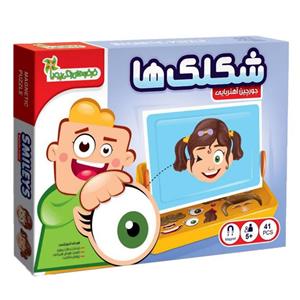 ☆❤️جورچین آهنربایی مدل شکلک ها فرفره های رنگی پویا