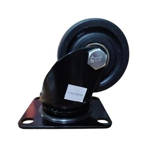 چرخ 7.5 پیچی گردان بلبرینگی نارنجی