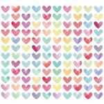 استیکر دیواری کودک راتیانا مدل Colorful Hearts بسته 112 عددی 