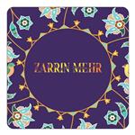 مگنت کاکتی طرح اسم زرین مهر zarrin mehr مدل گل و بلبل کد mg19030