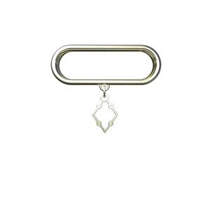 آویز ساعت طلا 18 عیار زنانه مدوپد مدل لوزی و نقطه کد SD1-1095