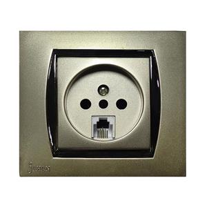 پریز تلفن جهان الکتریک مدل زایس کد 2014