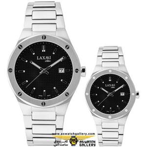 ست ساعت مچی عقربه ای زنانه و مردانه لاکسمی مدل 2-8148G-8148L