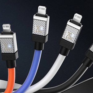 کابل تبدیل USB-C به لایتنینگ بیسوس مدل cakw000002 طول 1 متر