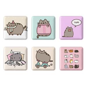 پیکسل خندالو مدل پوشین گربه بامزه pusheen کد 1717A مجموعه 6 عددی