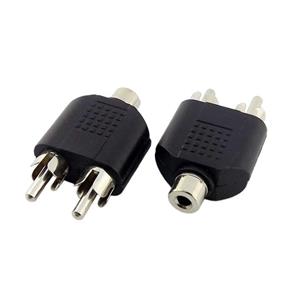 مبدل جک 3.5 میلی متری به 2 RCA مدل 349 بسته دو عددی