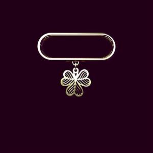 آویز ساعت طلا 18 عیار زنانه مدوپد مدل برگ کد SD1-1477