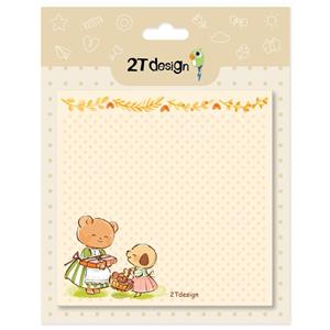 کاغذ یادداشت طوطی دیزاین مدل نوت پد طرح خرس شیرینی پز کد NP-11