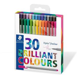 روان نویس نوک نمدی استدلر 30 رنگ ( جعبه مقوایی )– Staedtler Fineliner 30 colors