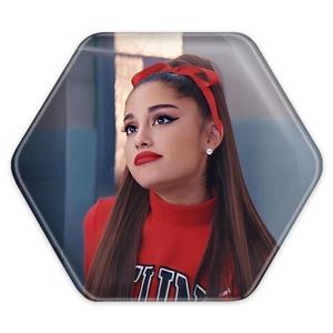 پیکسل خندالو طرح آریانا گرانده Ariana Grande مدل شش ضلعی کد 19078