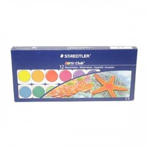 آبرنگ استدلر مدل نوریس کلاب - بسته 12 رنگ Staedtler Noris Club Watercolor - Pack of 12