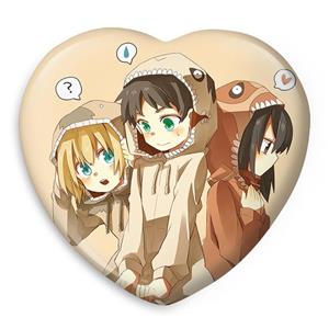 پیکسل خندالو طرح میکاسا و ارن و ارمین انیمه اتک آن تایتان Attack on Titan مدل قلبی کد 18565