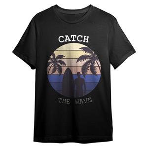 تی شرت آستین کوتاه مردانه مدل CATCH THE WAVE