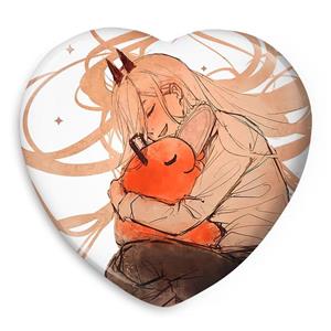 پیکسل خندالو طرح پاور انیمه مرد اره ای Chainsaw Man مدل قلبی کد 18003