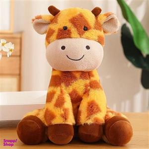 عروسک طرح زرافه مدل نشسته کد JIMI110 ارتفاع 35 سانتی‌متر