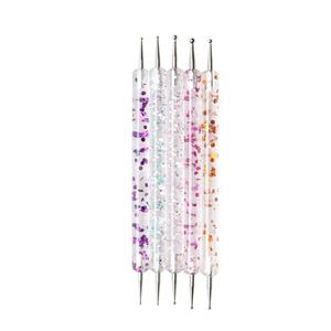 قلم طراحی ناخن مدل اکلیلی بسته 5 عددی -