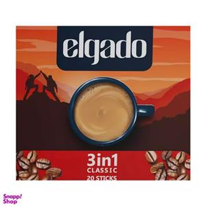 پودر قهوه فوری 3 در یک الگادو - 18 گرم بسته 20 عددی