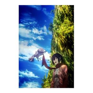 پوستر مدل میکاسا Mikasa طرح انیمه Attack on titan کد 159